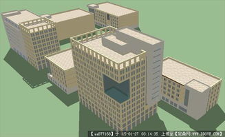 新辦公總部建筑方案SU精細場景模型與建筑信息模型技術開發(fā)